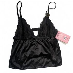 Juicy Couture Black Lace & Satin Cami
